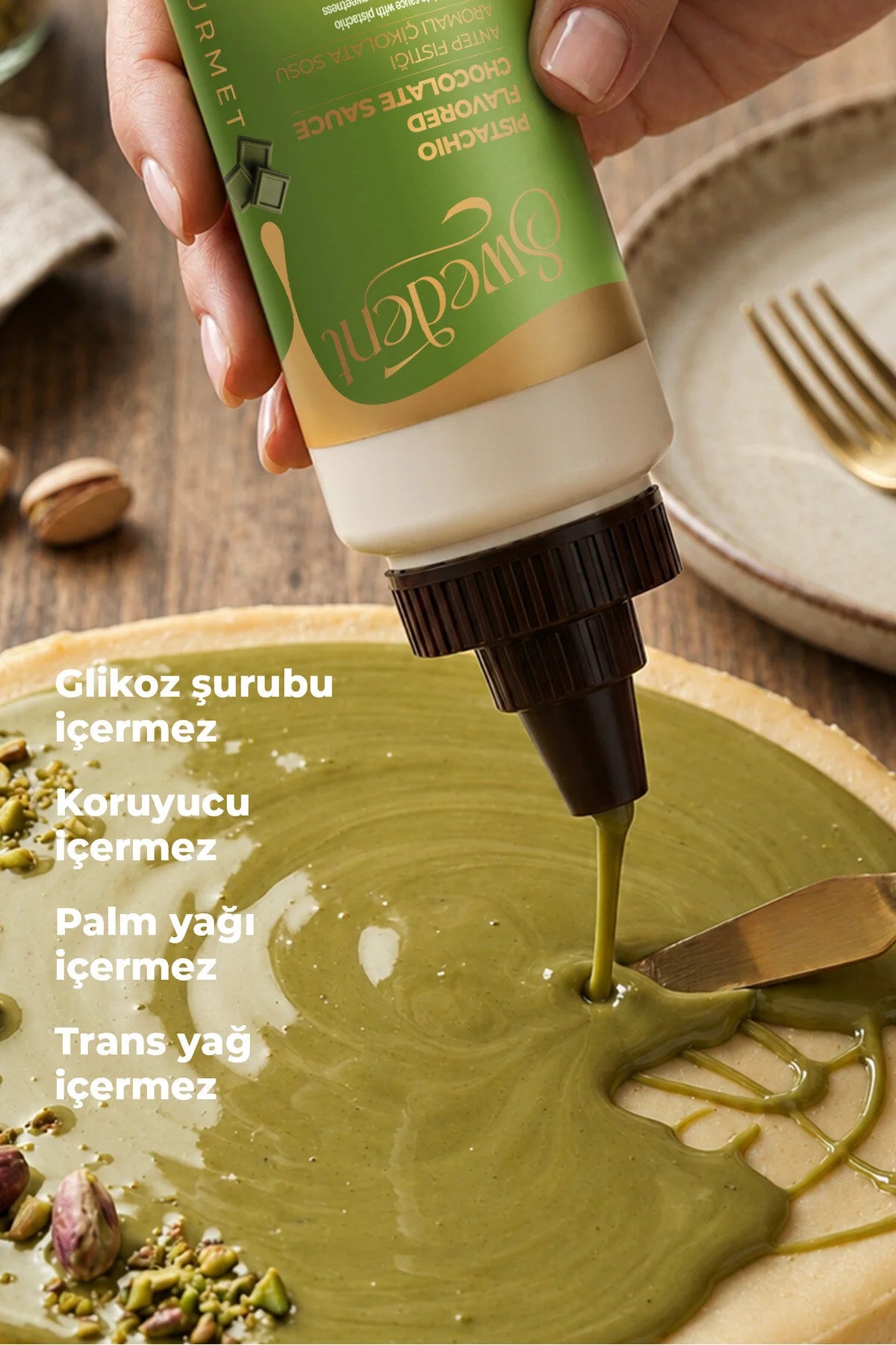 Swedent Pistachio Flavored Chocolate Sauce – Pistache Chocoladesaus – Gourmet – 300 g