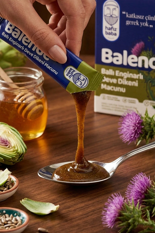 Hafız Baba Balende Ballı Enginarlı Deve Dikeni Macunu 15 Sachets - Honing, Mariadistel & Artisjok - 180 g