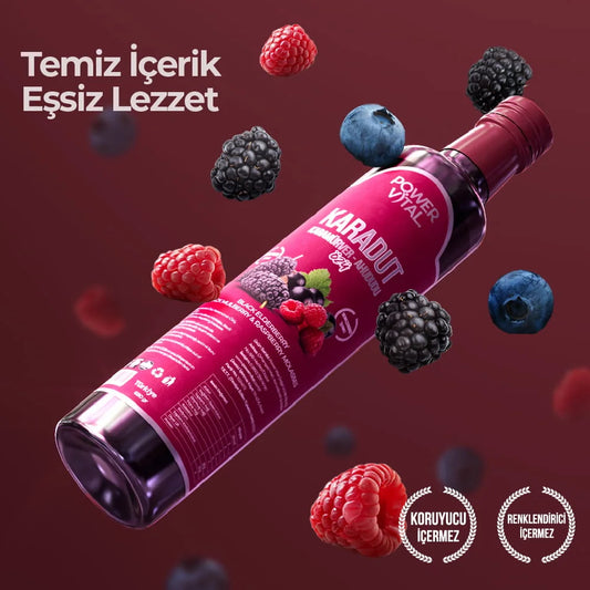 Power Vital Özü Black Elderberry, Blueberry & Raspberry Molasses 680 g | Vlierbes, Bosbes en Framboos Melasse