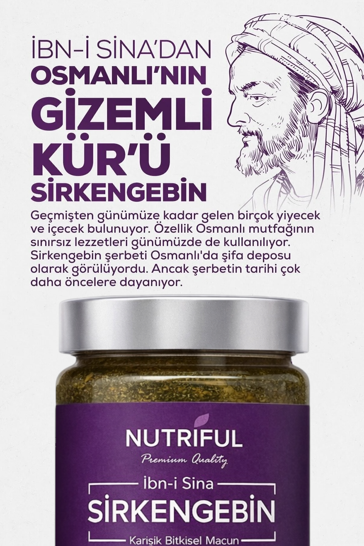 Nutriful Sirkengebin Ibn-i Sina Kruidenpasta – Appelazijn & Kruidenmix – 240g