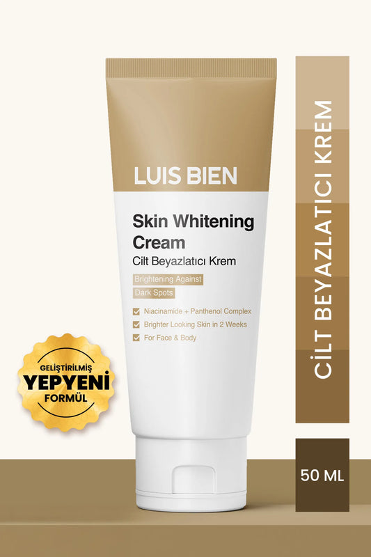 Luis Bien Skin Whitening Cream 50 ml | Crème tegen donkere vlekken met Niacinamide, Panthenol & Alpha-Arbutin