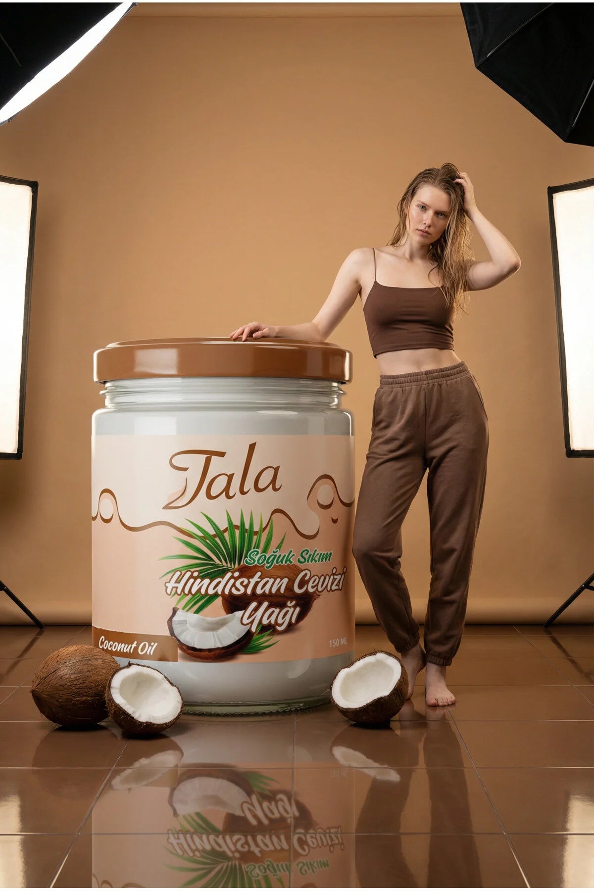 Tala Koudgeperste Kokosolie 250 ml | 100% Cocos Nucifera Olie | Voor Huid & Haar