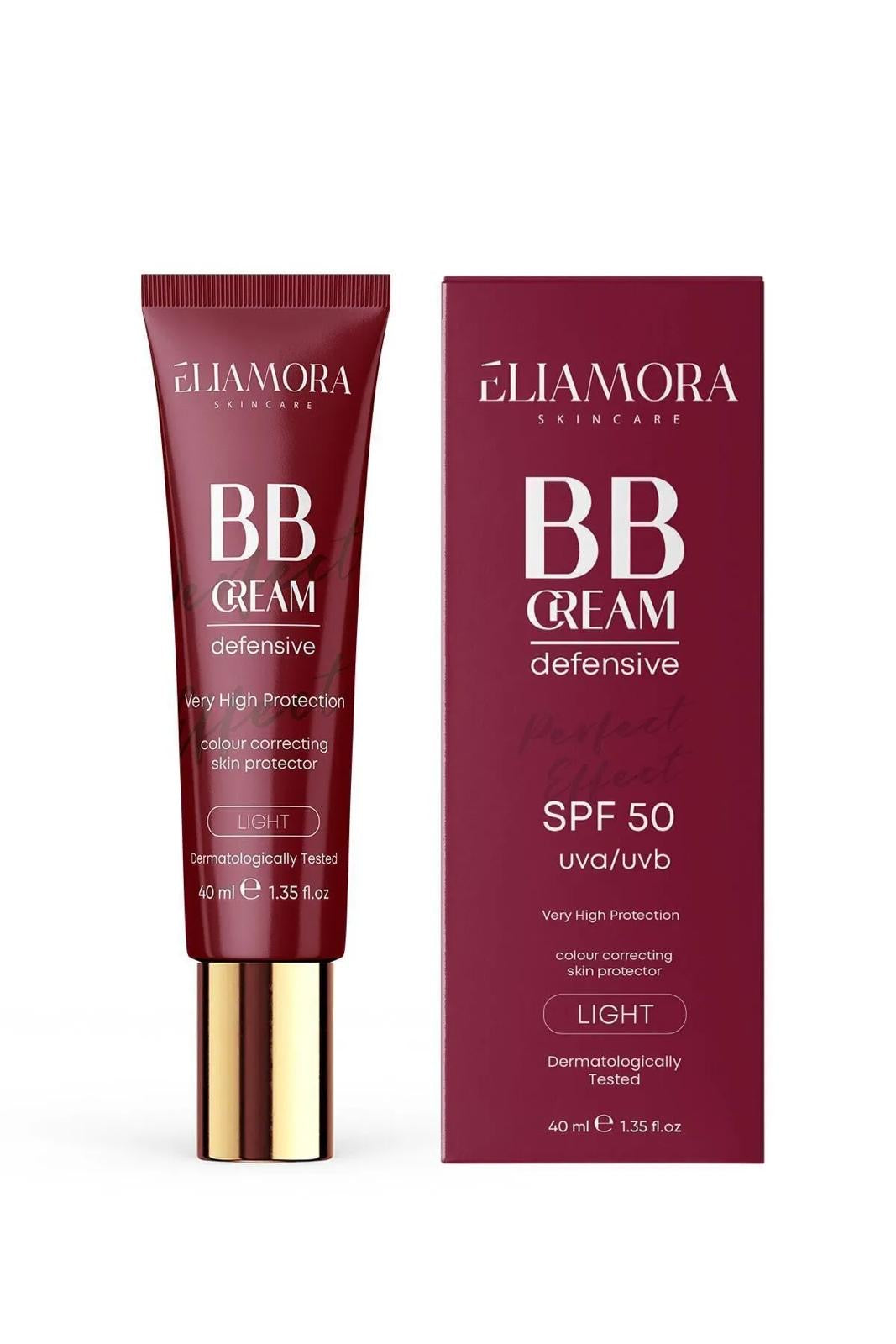 Eliamora BB Cream Light 50+ SPF UVA-UVB Colour Correcting Skin Protector - Kleurcorrigerende huidbeschermer Dermatologisch getest - 40 ml