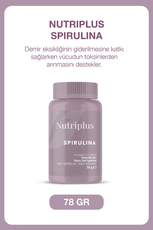 Nutriplus Spirulina – Spirulina Extract 1000 mg per Dag – Voedingssupplement – 60 Tabletten