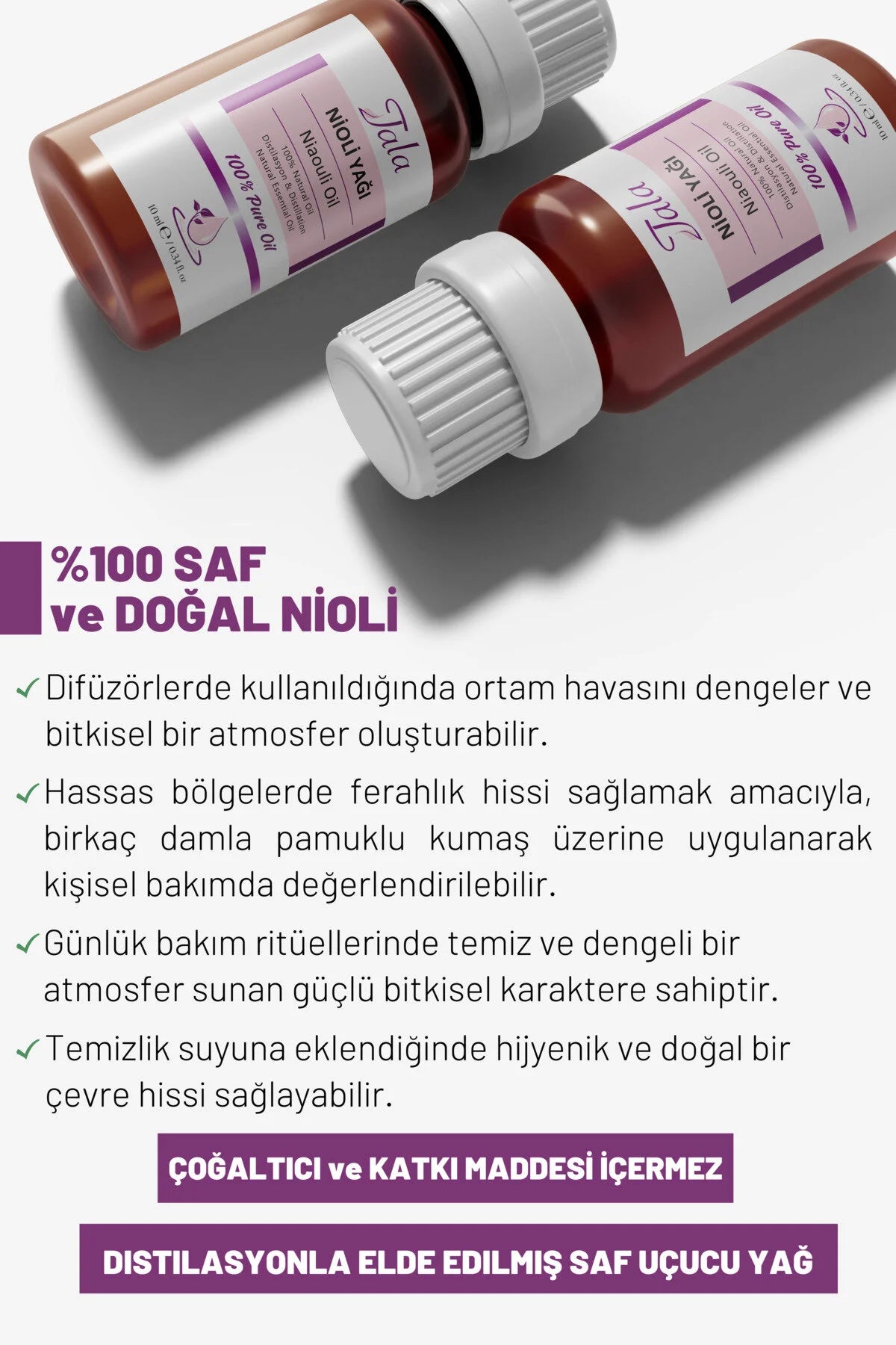 Tala Niaouli Olie 10 ml | 100% Pure Essentiële Olie | Melaleuca Viridiflora