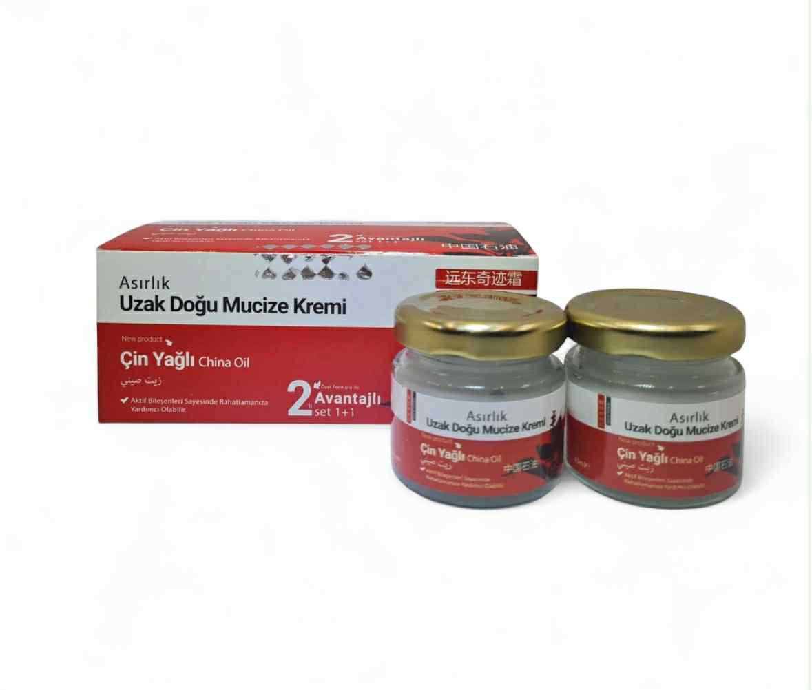 Miracle Chinese Cream - Vochtinbrengende crème - Magische Wondercrème voor gewrichtspijn 2 stuks x 40 g (Asirlik Uzak Dogu Mucize Kremi)