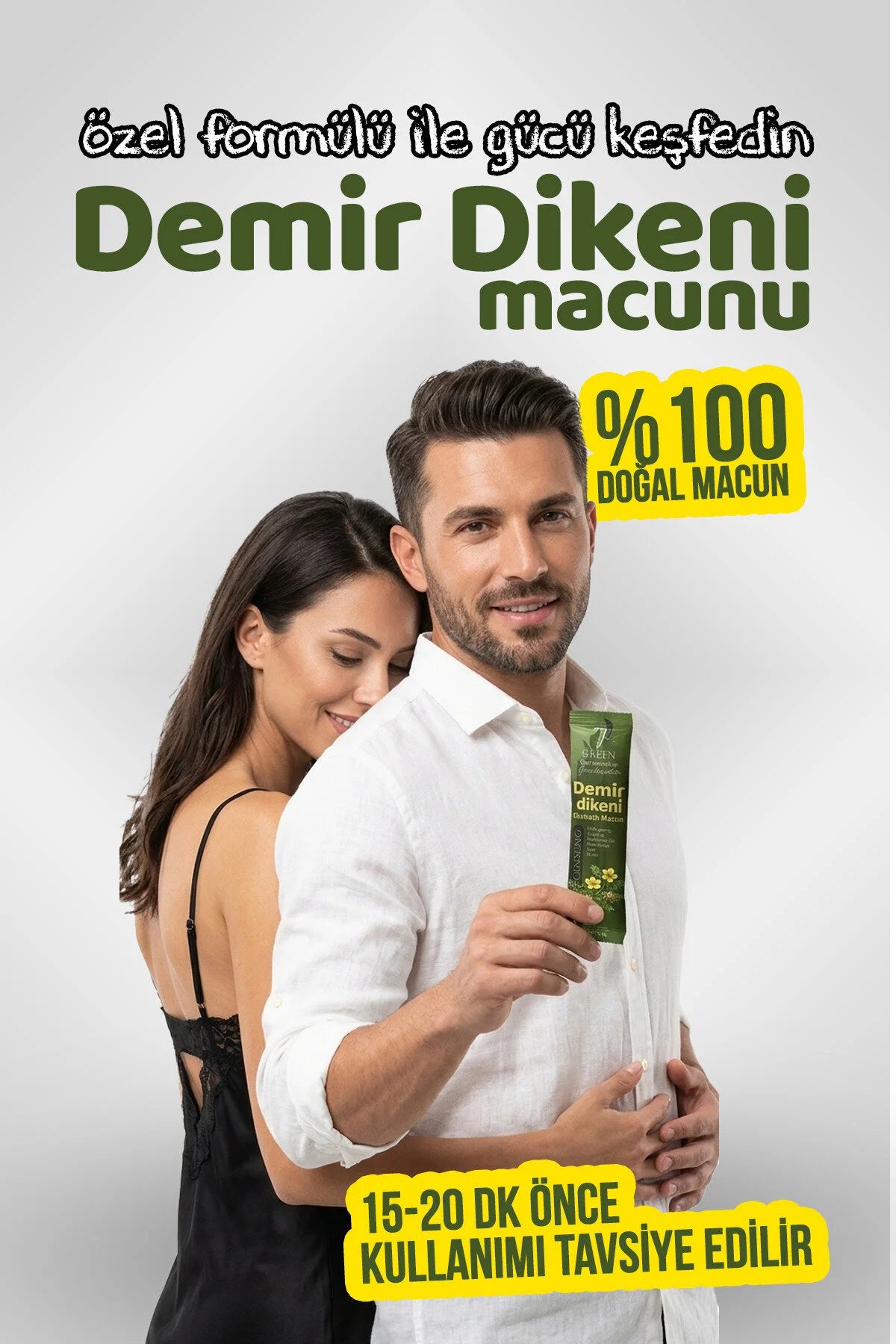 7 Green Demir Dikeni Ekstraktlı Macun – Panax Ginseng, Çakşır Otu, Keçiboynuzu Özü, Polen & Arı Sütü