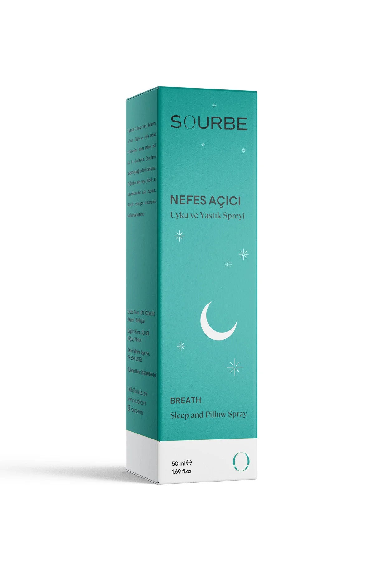 Sourbe Neusverfrisser Slaap & Kussen Spray 50 ml – Natuurlijk Ademhalen & Diepe Slaap