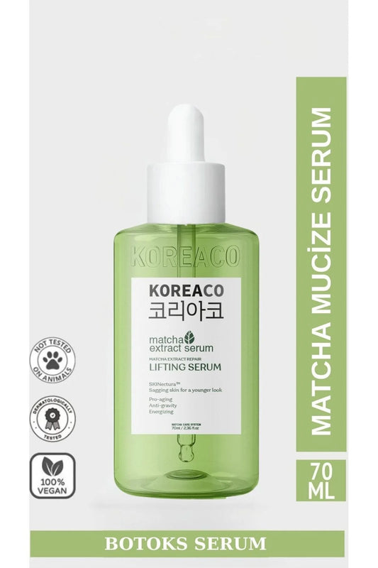Koreaco Matcha Lifting Serum 70ml – Verzorgend Gezichtsserum met Groene Thee Extract