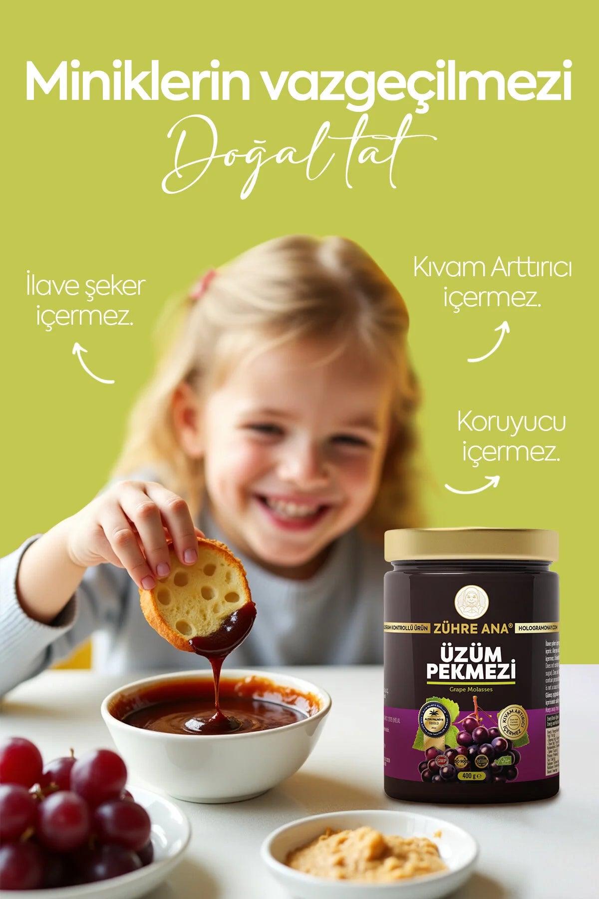 Zühre Ana Üzüm Pekmezi 400 g | 100% Druivenmelasse Zonder Toegevoegde Suiker
