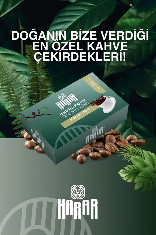 Harar Hindiba Kahve – Cichoreikoffie met Instant Koffie – Oplosbare Koffie – 30 Sachets x 3 g – 90 g