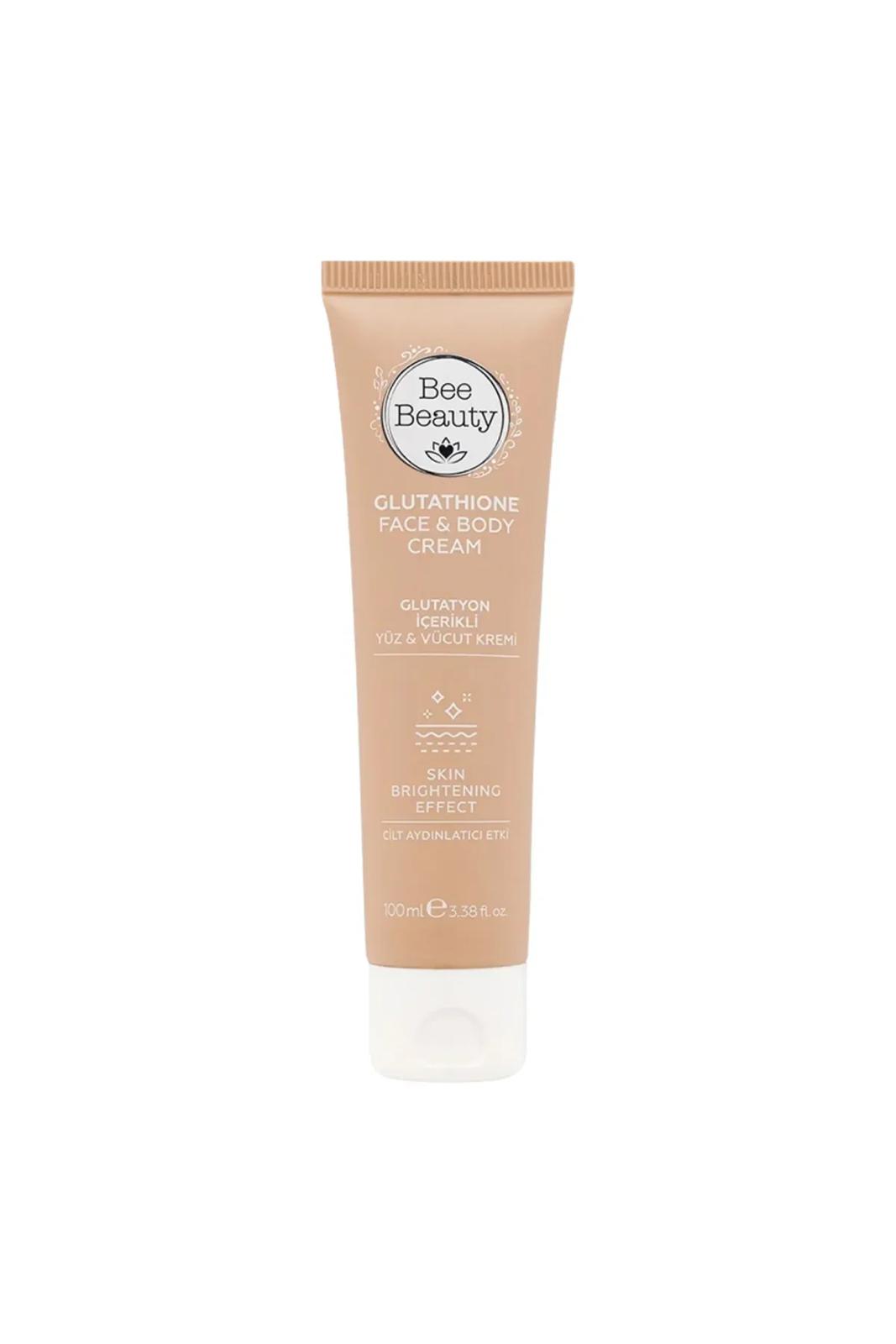 Bee Beauty Glutathione Face & Body Cream - Skin Brightening effect - Glutathion Gezichts- en lichaamscrème - Huidverlichtend & Hydraterend effect - Dermatologisch getest - 100 ml