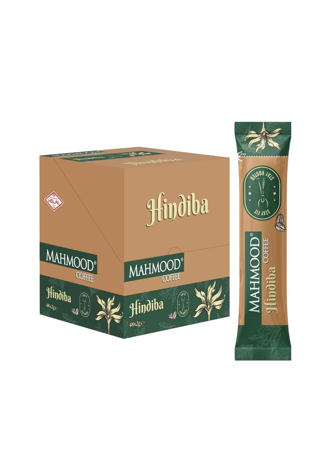 Mahmood Koffie Detox Hindiba (Cichorei) Koffie 2g x 48 Sticks | 60% Cichorei – 40% Koffie | Suikervrij & Halal