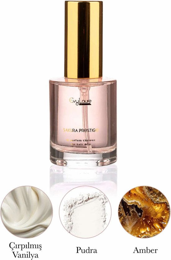EvyLaure Sakura Prestige Haar Parfum voor dames | Haarmist | Voedend / Herstellend 30 ml