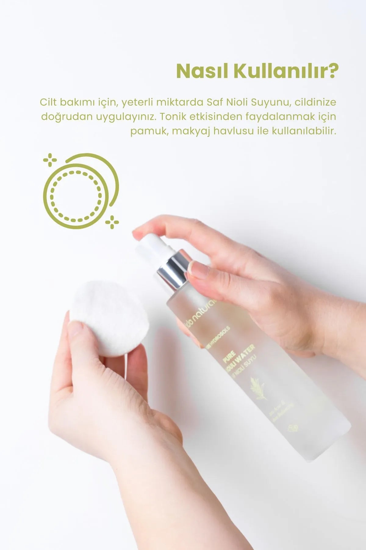 Bade Natural Niaouli (Nioli) Water Anti-Acne Talgbalancerende Tonic 100% Natuurlijk en Puur 100 ml