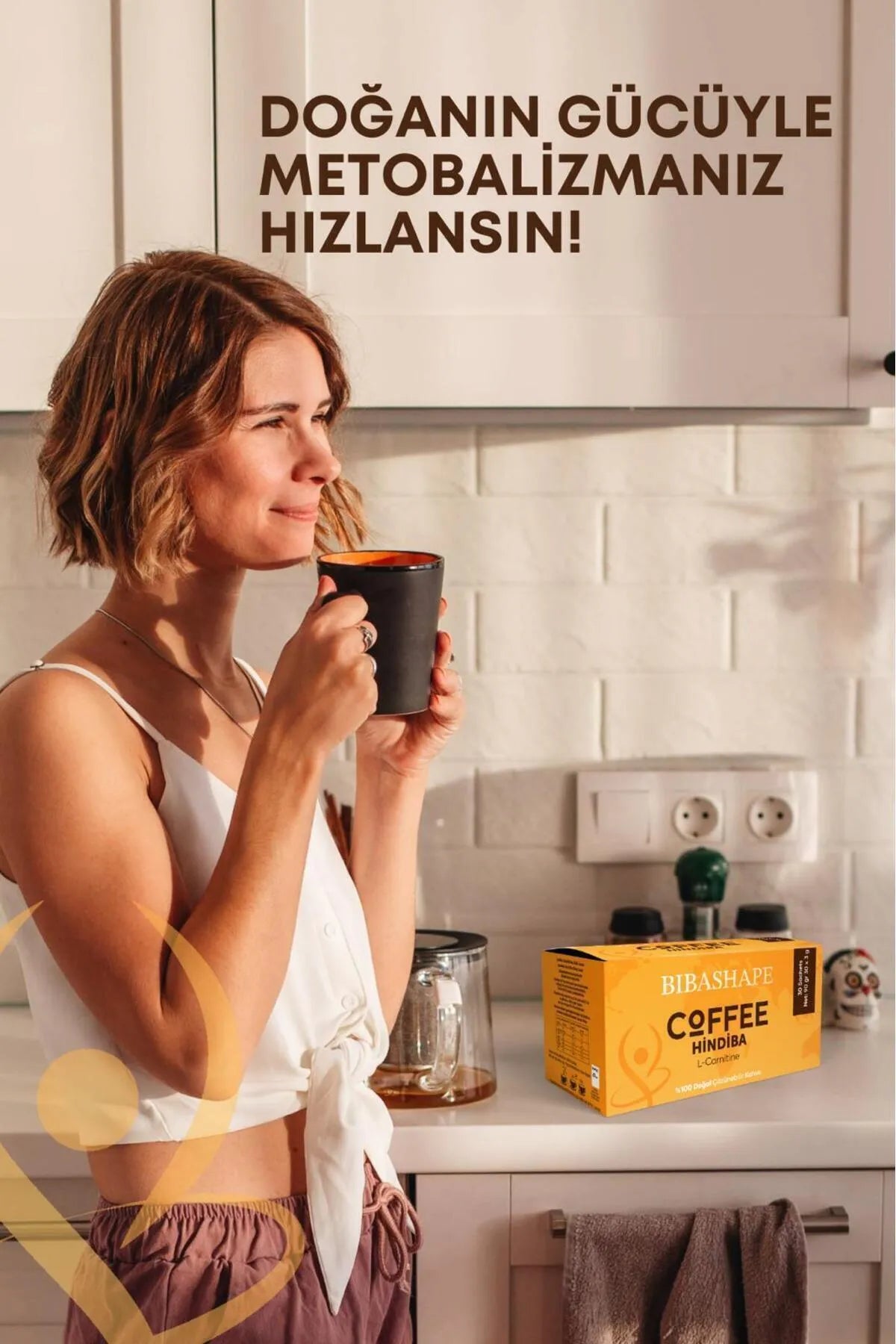 BIBASHAPE Granulated Hindiba (Cichorei) Koffie L-Carnitine Extract Metabolisme Versneller Detox Dieet 30x3gr