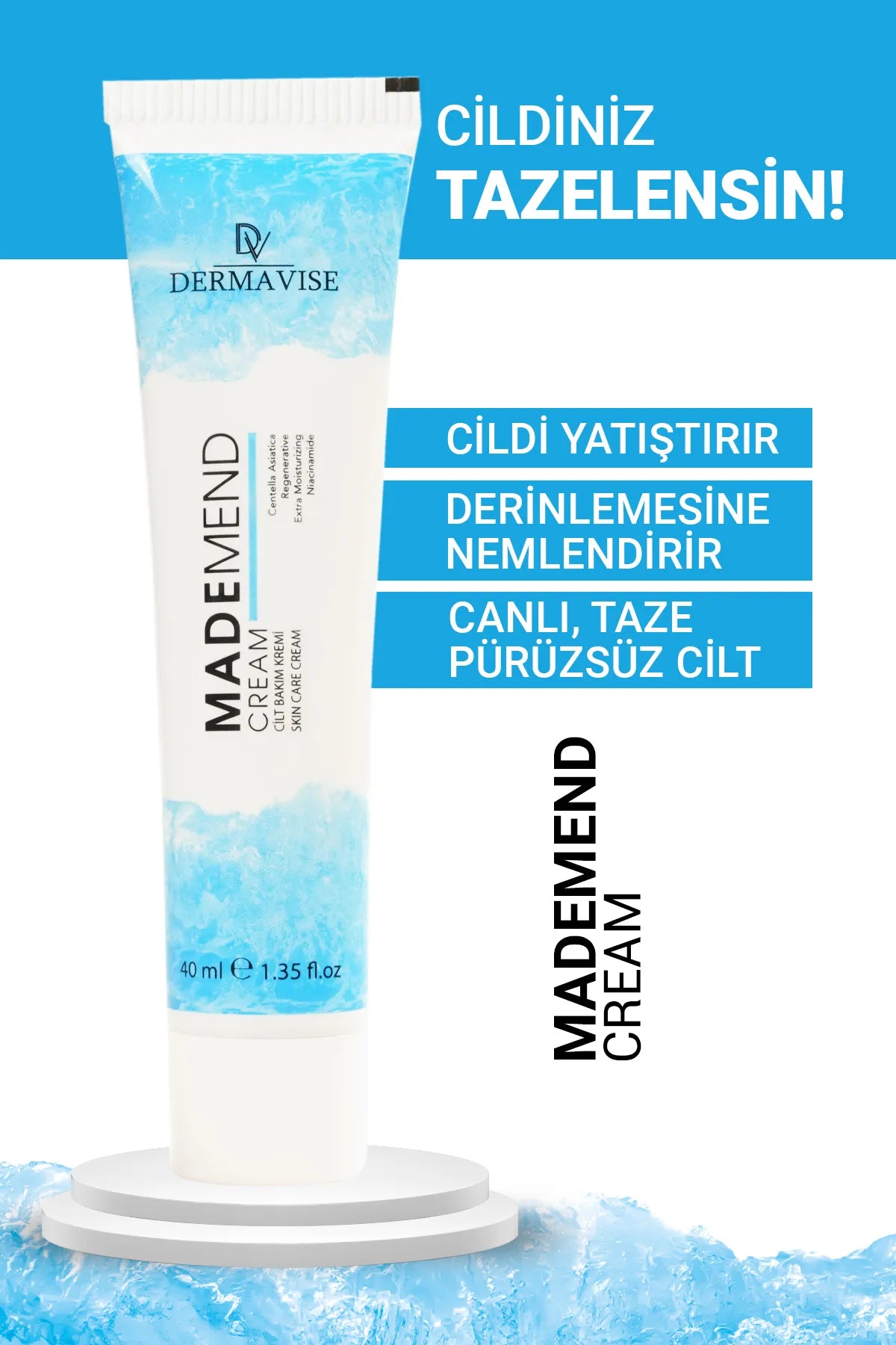 Dermavise - Mademend Huidverzorgingscrème, Nieuwste Wondercreme helpt bij littekens,acne,pigmentatie, wonden, nieuwe huid - 40 ml madeleb