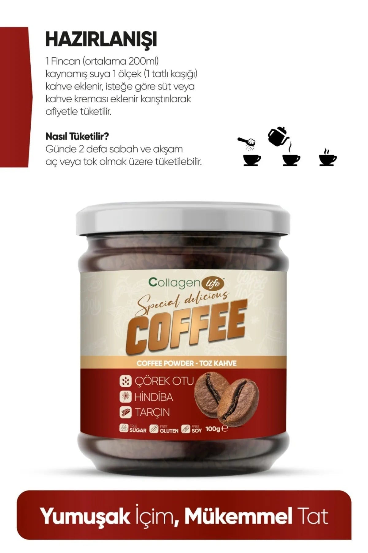 Collagen Life Detox Koffie met Hindiba (Cichorei) - Kaneel en Zwarte Komijn - Netto 100g