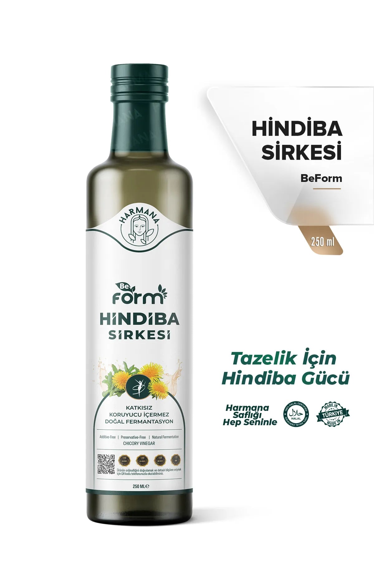 HARMANA Be Form Detox Hindiba (Cichorei) Azijn 1 Fles van 250 ml
