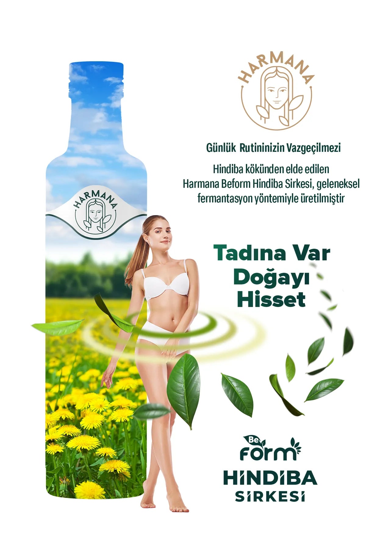 HARMANA Be Form Detox Hindiba (Cichorei) Azijn 1 Fles van 250 ml