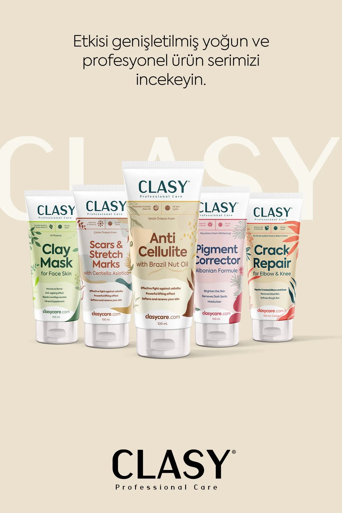 Clasy Care Professionele Knie- en Elleboogverzorgingscrème - Tegen Gebarsten - Extreem droge en Harde Knieën & Ellebogen - Vermijdert dode huid - Verzacht de ruwe huid - Hydrateert & Herstelt - 100 ml