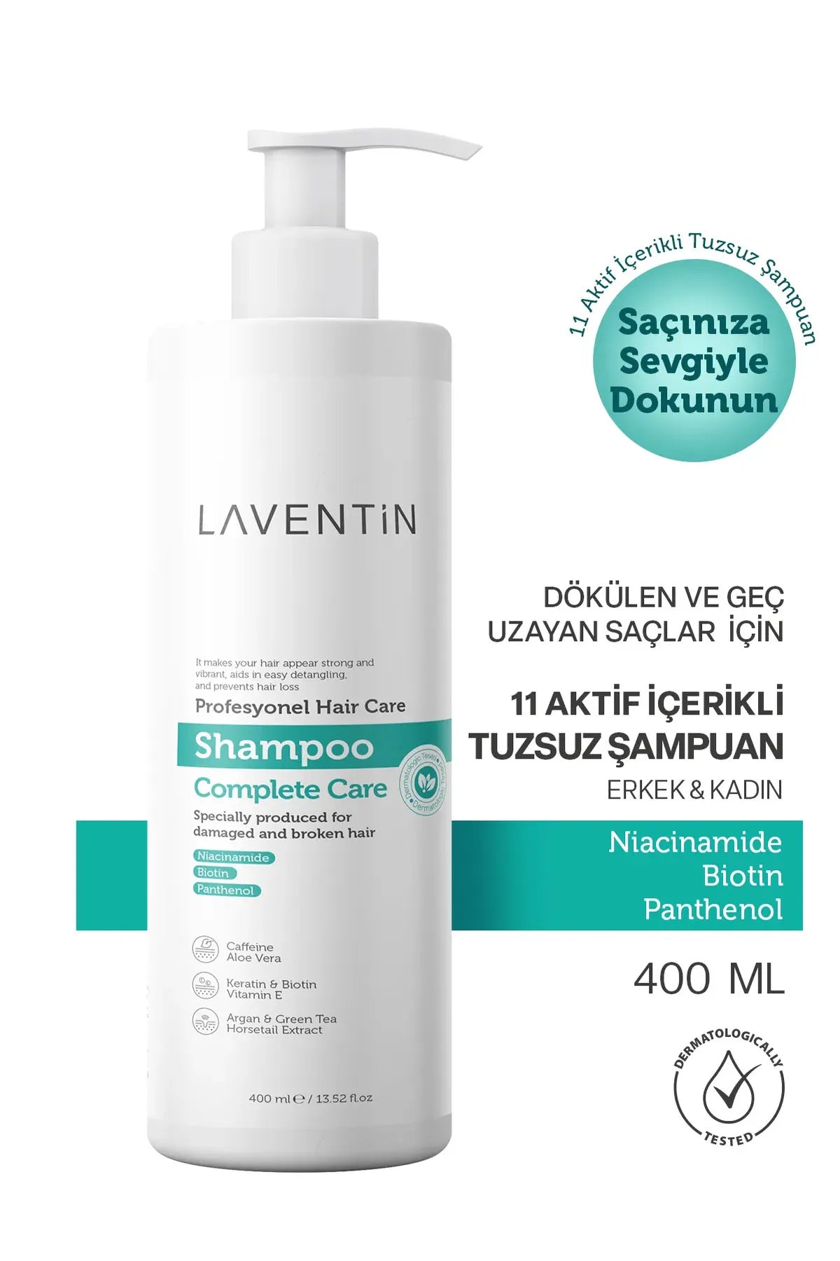LAVENTIN Professional Hair Shampoo – Daily Hair Cleansing & Care Formula for Routine Use 400 ml