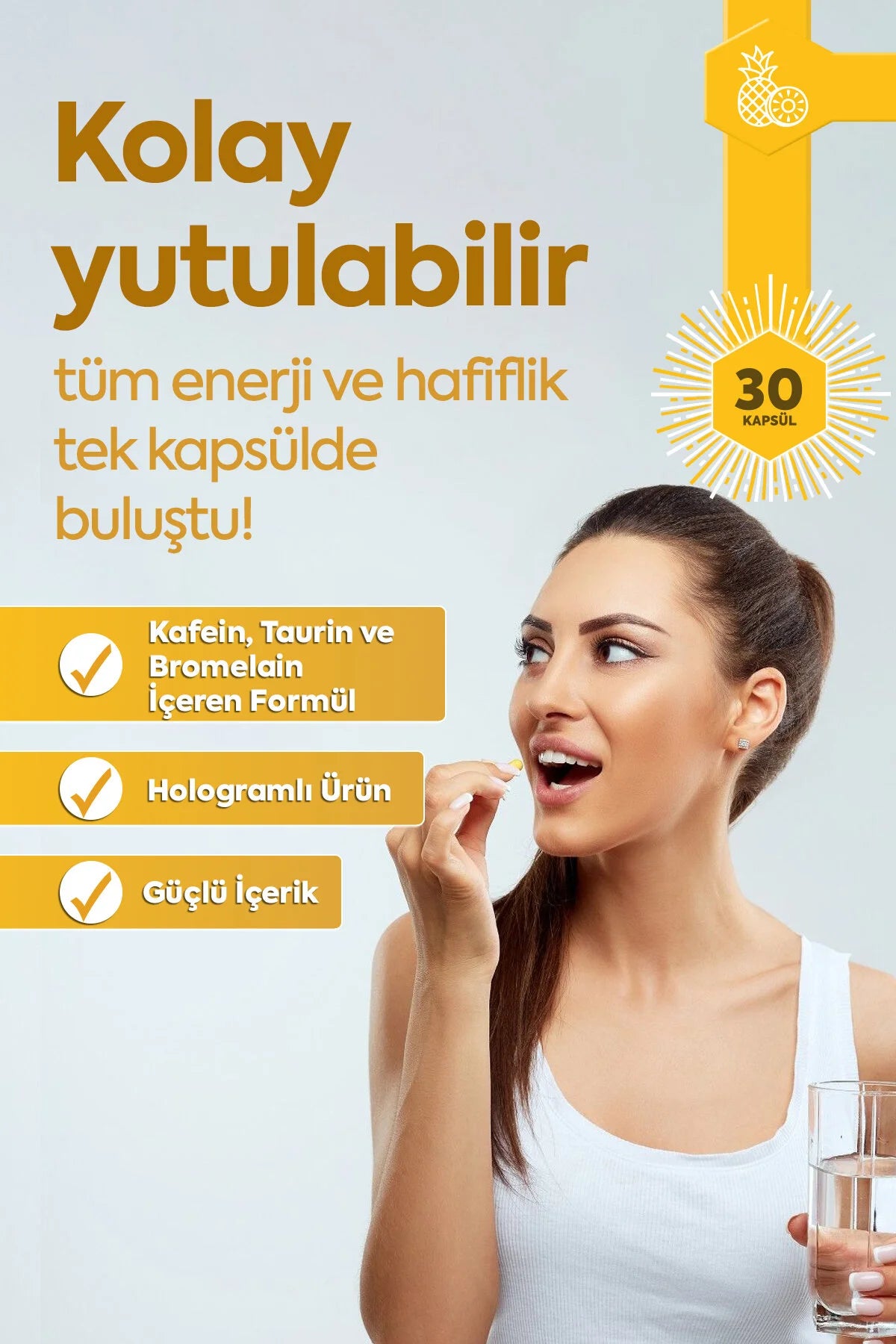 Zühre Ana Bromelain Capsules 680 mg – 30 Capsules