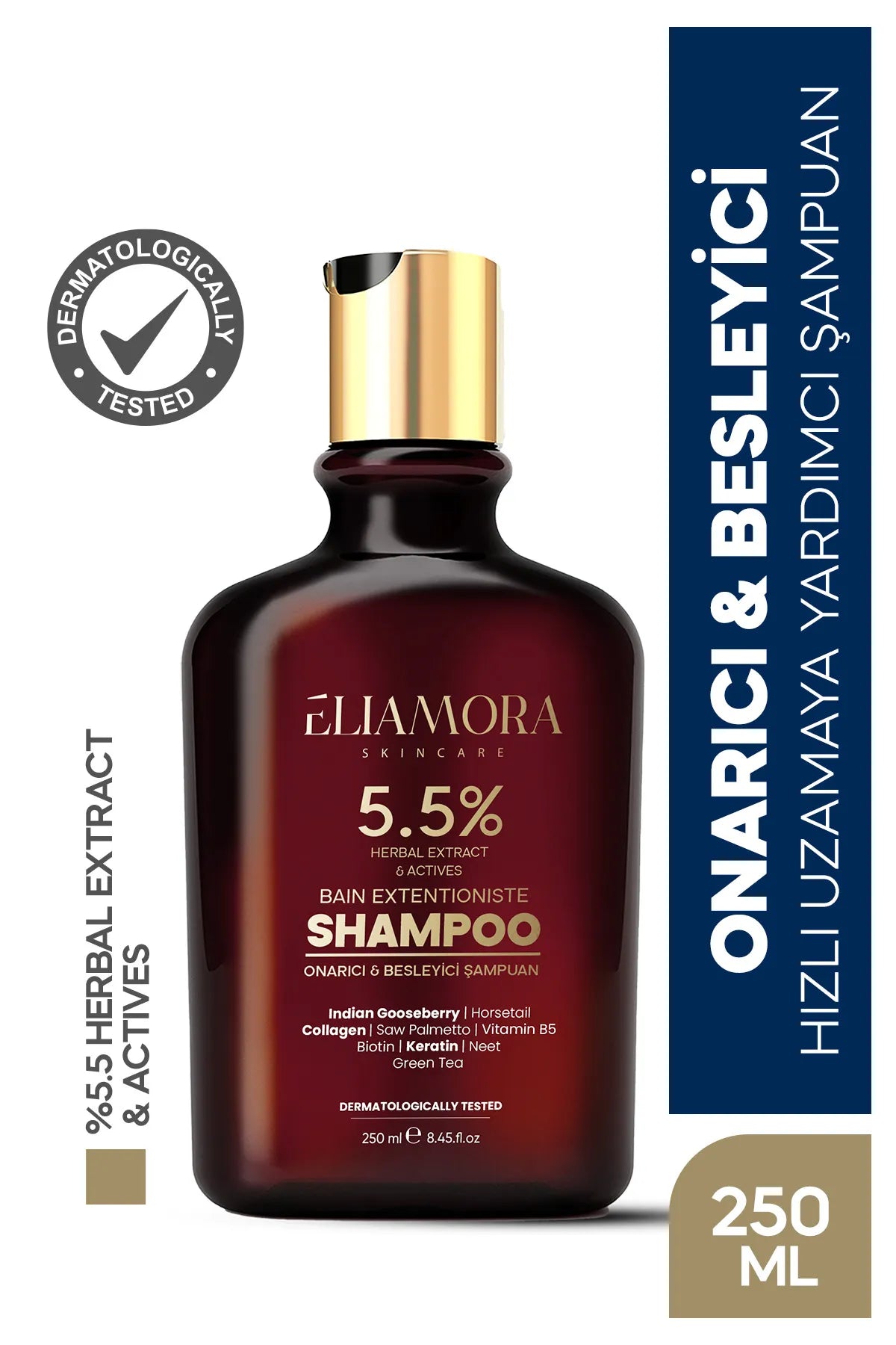 Eliamora Daily Hair Care Shampoo – Gentle Hair Cleansing Formula for Routine Use 250 ml