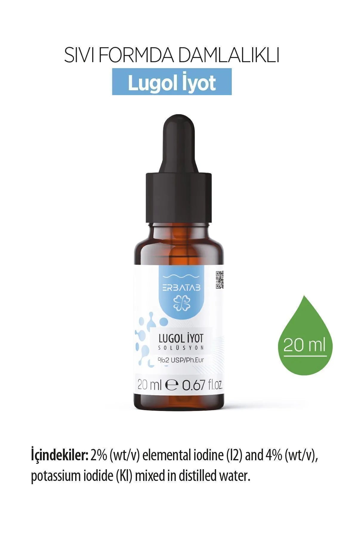 ERBATAB Liquid Drops – Daily Use Liquid Supplement Formula 20 ml