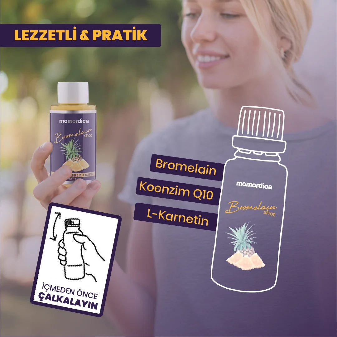 MOMORDICA Bromelaïne Detox Mix Shot - 10 stuks