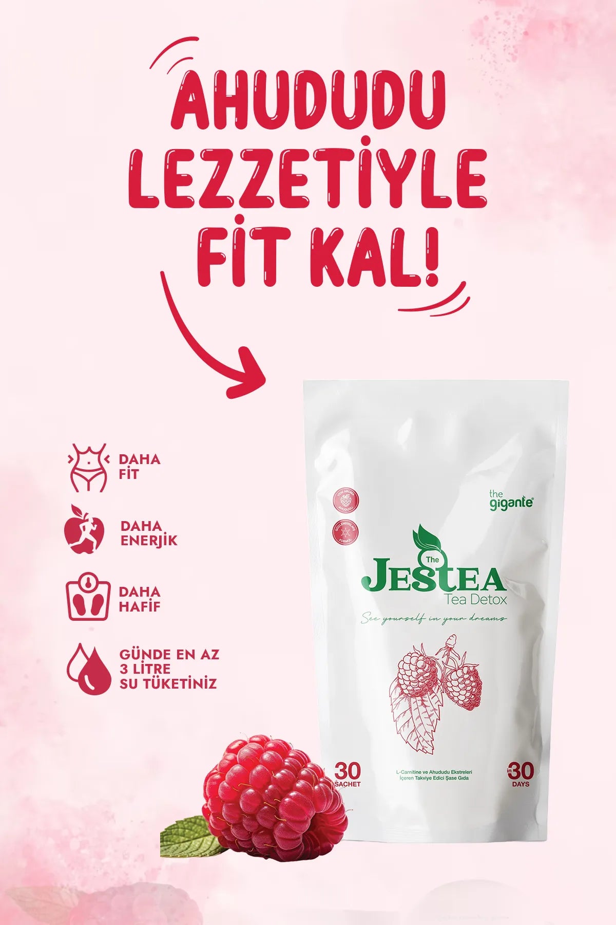 Jestea Form Detox Kruidenthee met Frambozensmaak 30 stuks