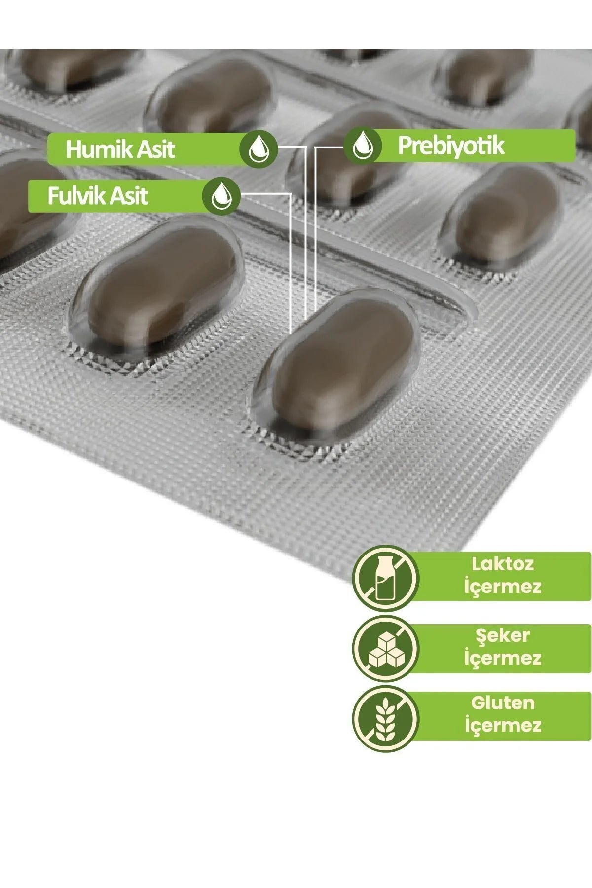 Momordica Humic Mineral Capsules 650 mg – Huminezuur & Fulvinezuur Prebiotic Supplement (60 capsules)