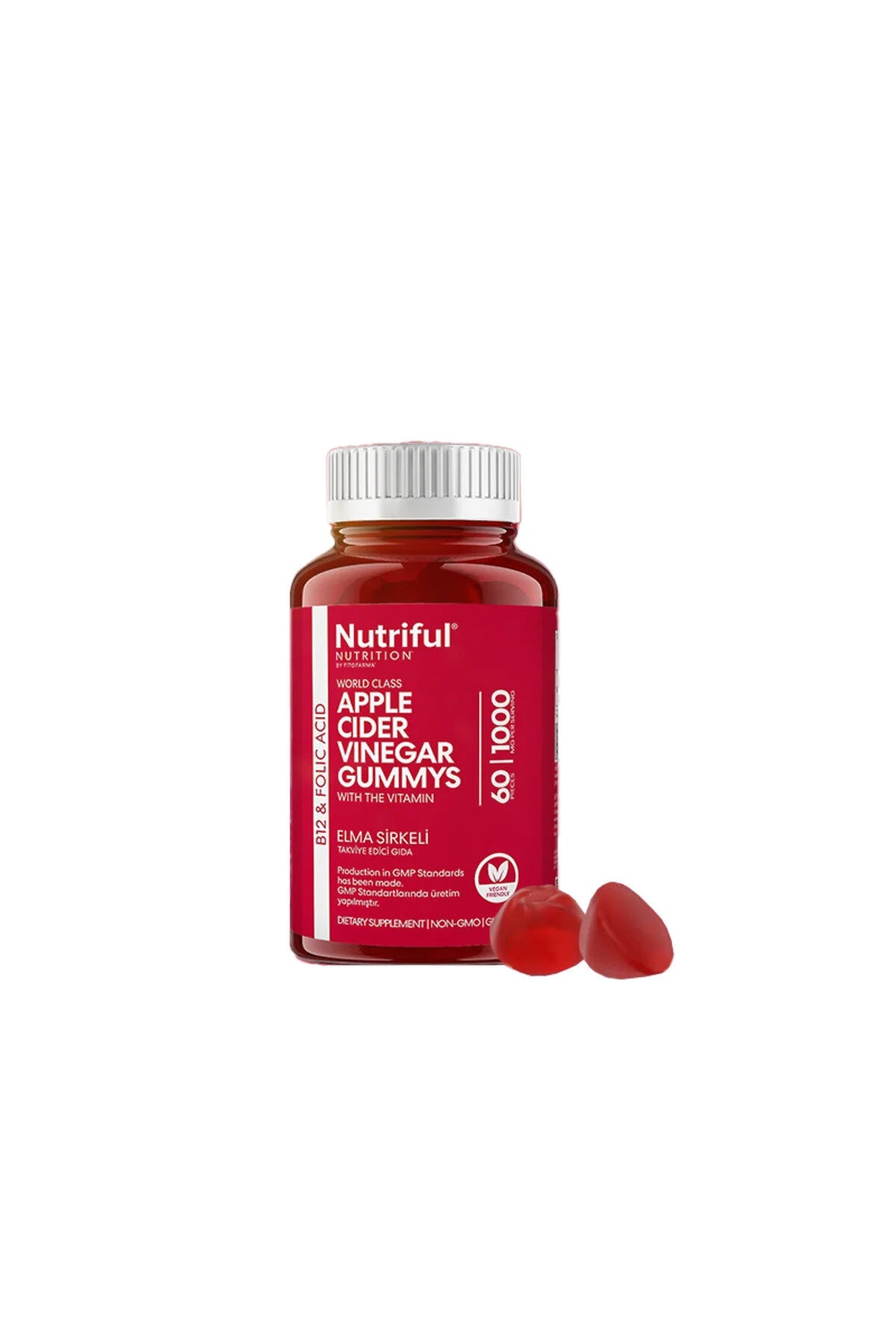 Nutriful Appelazijn Gummies 1000 mg | 60 Stuks