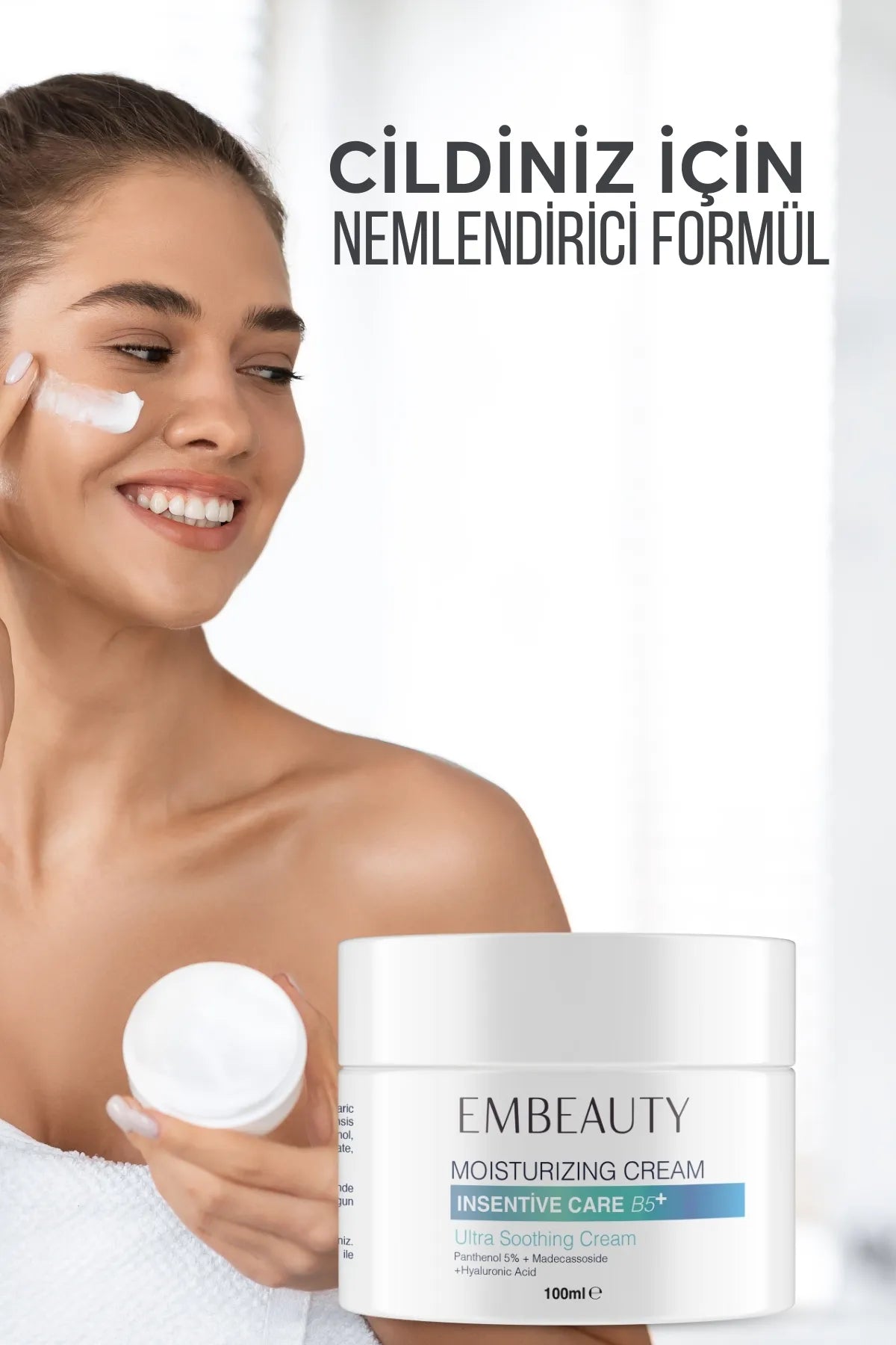 Embeauty Skin Renewal - Intensieve vochtinbrengende crème B5 met barrièreversterker en hyaluronzuur + panthenol 5% 100 ml
