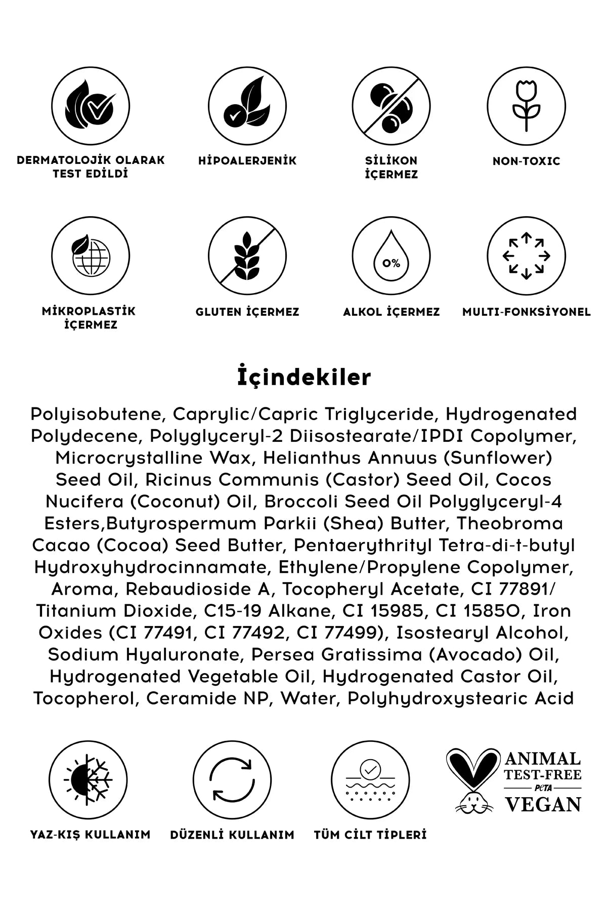 cream co. 3in1 Lippenbalsem met Hyaluronzuur, Ceramide & Sheaboter, Vegan Getinte Lippenbalsem voor Hydratatie & Barrièreherstel, Lipverzorging Tegen Droge Lippen, Sugar Cookie