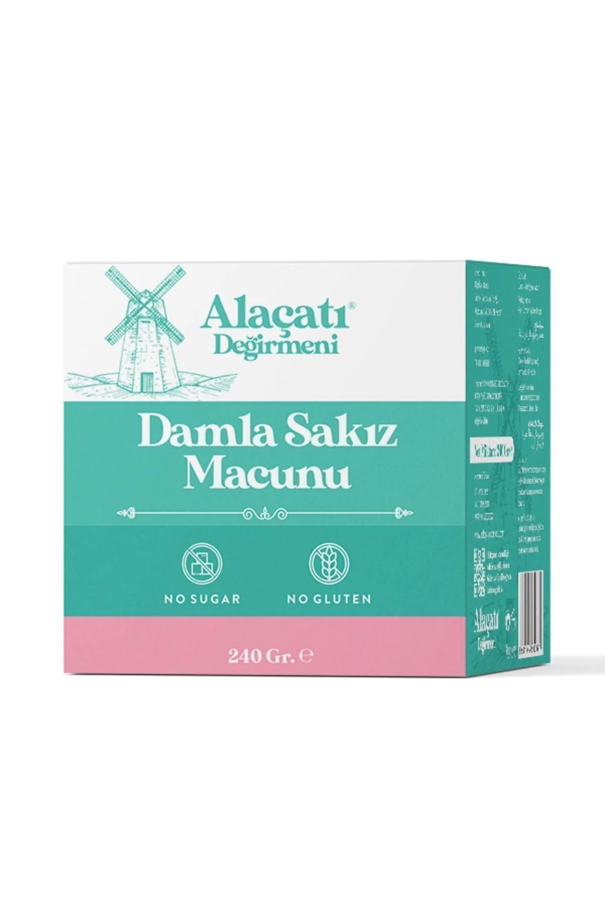 Alacatı Değirmeni Damla Sakızı Macunu 240 g | Suikervrij | Glutenvrij | Met Mastiek & Ginseng