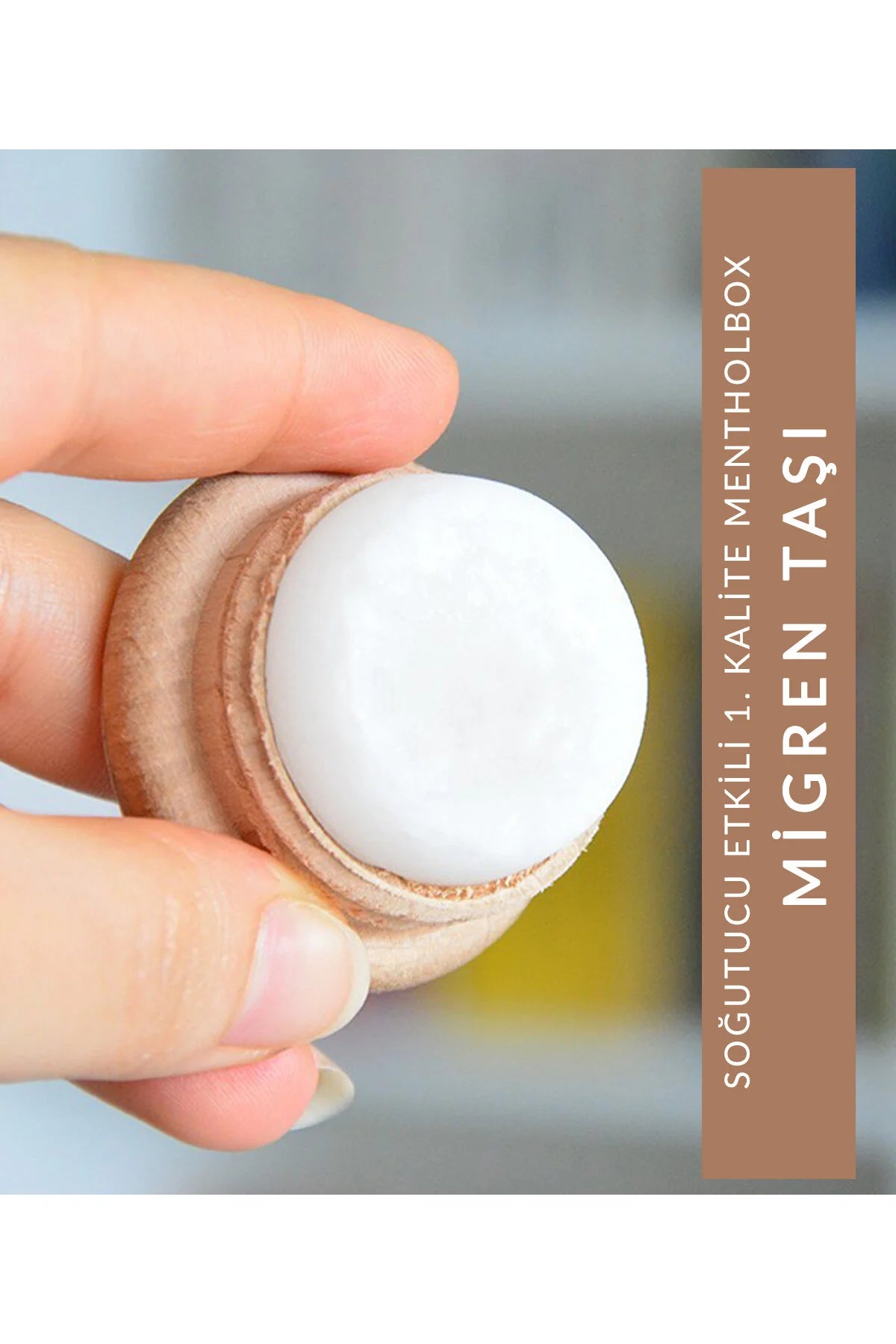 Mentholbox - Migraine steen - Menthol steen - Massage steen | 100% Biologisch | 6 gram