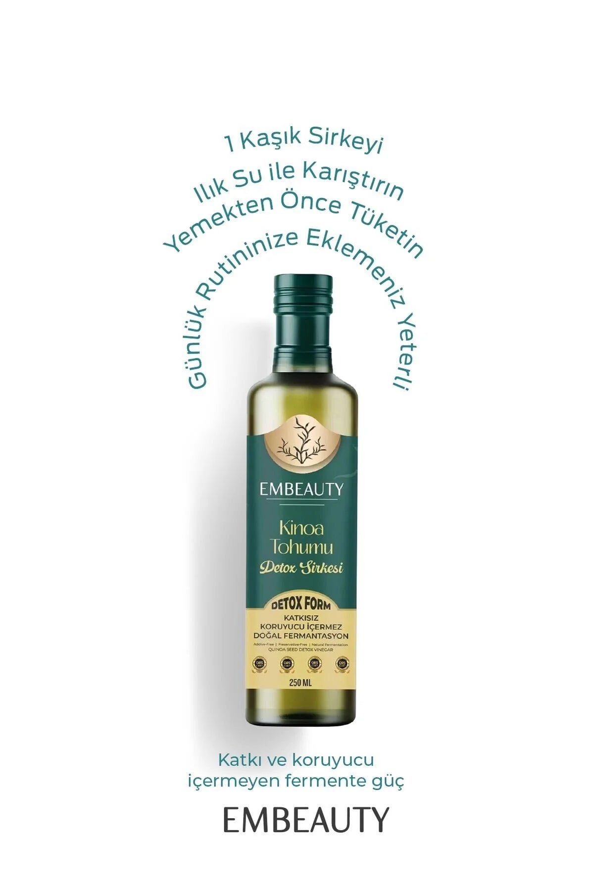 Embeauty Quinoazaadazijn – Natuurlijk Gefermenteerde Azijnmix – 250 ml