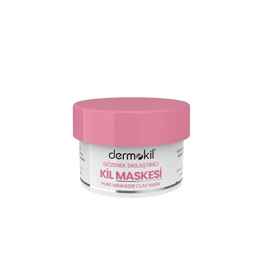 Dermokil Pore Minimizer Clay Mask - 1% Niacinamide + Cafeïne - Dermokil Poriënverstrakkende Kleimasker - Gladde huid - Zuiverende werking - Alle huidtypen - 50 ml