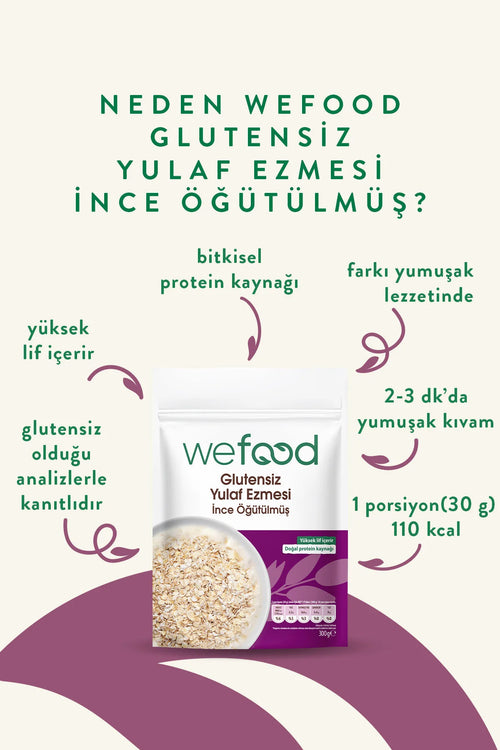 Wefood Glutenvrije Havermout Fijn Gemalen – 300 g – Vezelrijk – Bron van Eiwitten – Vegan
