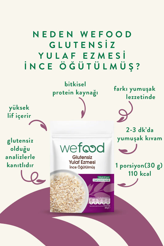 Wefood Glutenvrije Havermout Fijn Gemalen – 300 g – Vezelrijk – Bron van Eiwitten – Vegan