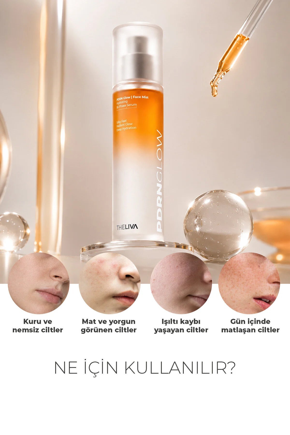 Theliva PDRN Glow Face Mist Hydrating Bi-Phase Serum 120 ml