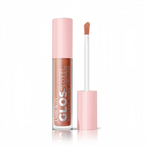 Embeauty Gloss Oil Lip Gloss 04 Mocha Dream – Natural Shine – Bruine Nude Lipgloss