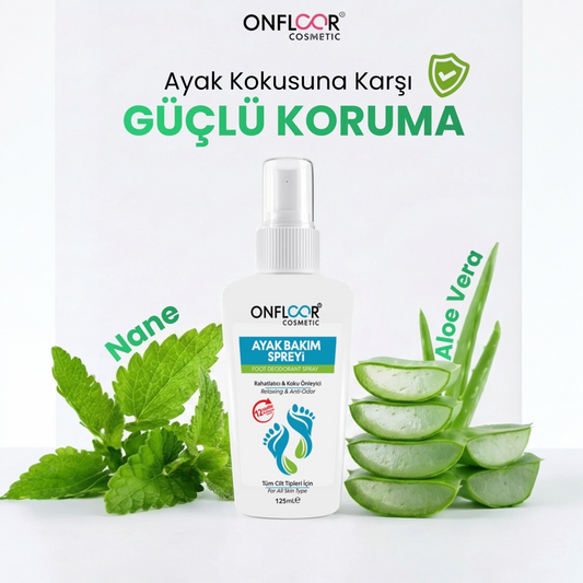 ONFLOOR Cosmetic Ayak Bakım Spreyi – Anti-Odor Foot Deodorant Spray 125ml
