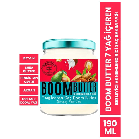 Boom Butter Hair Care Oil 7 Oils – Intensieve Haarverzorging & Hydratatie