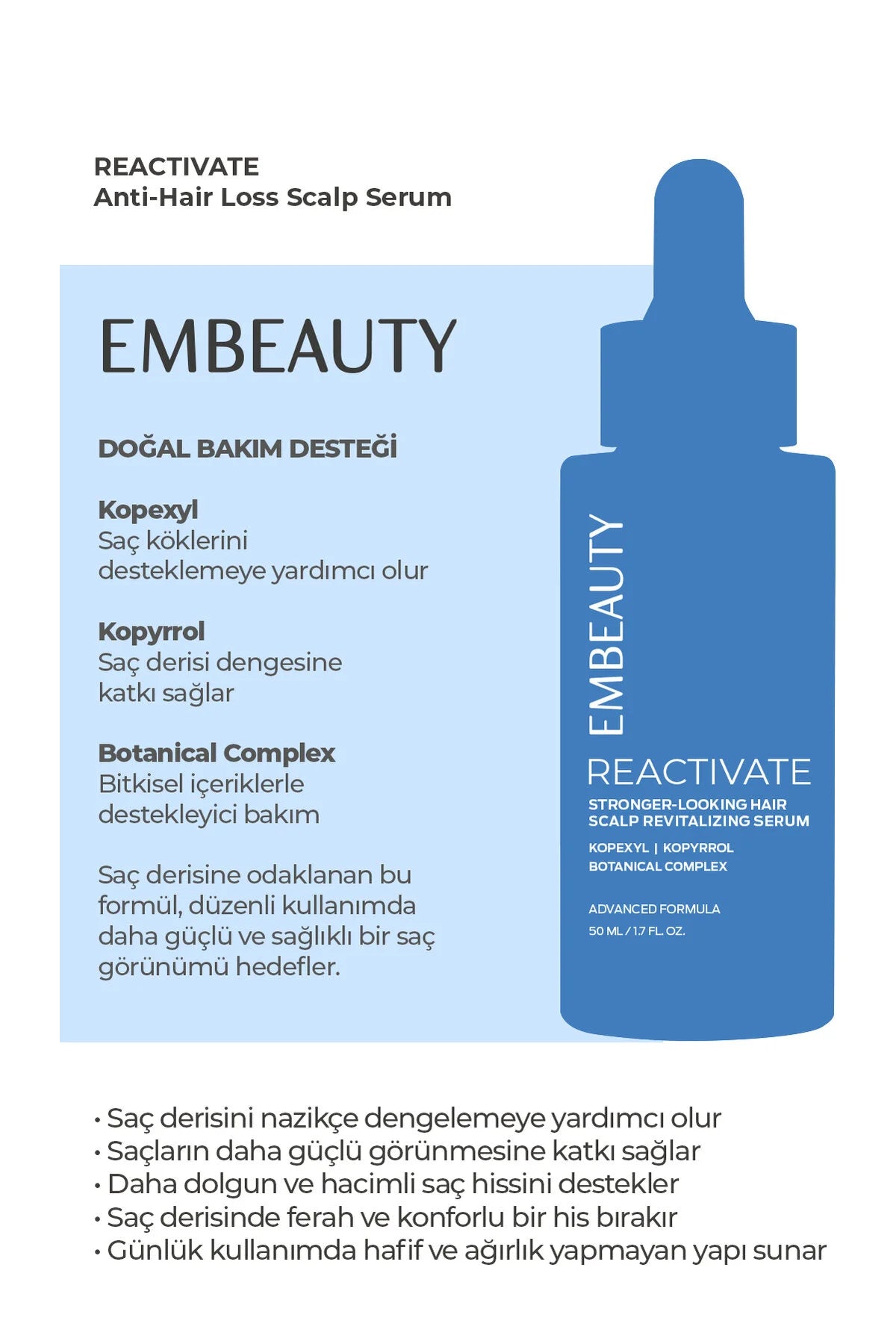 Embeauty Reactivate Scalp Revitalizing Serum 50 ml