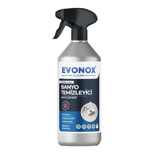 Evonox Clean Badkamerreiniger – Krachtige Kalkreiniger en Badkamerontkalker – Verwijdert Kalkaanslag en Vuil – 750 ml