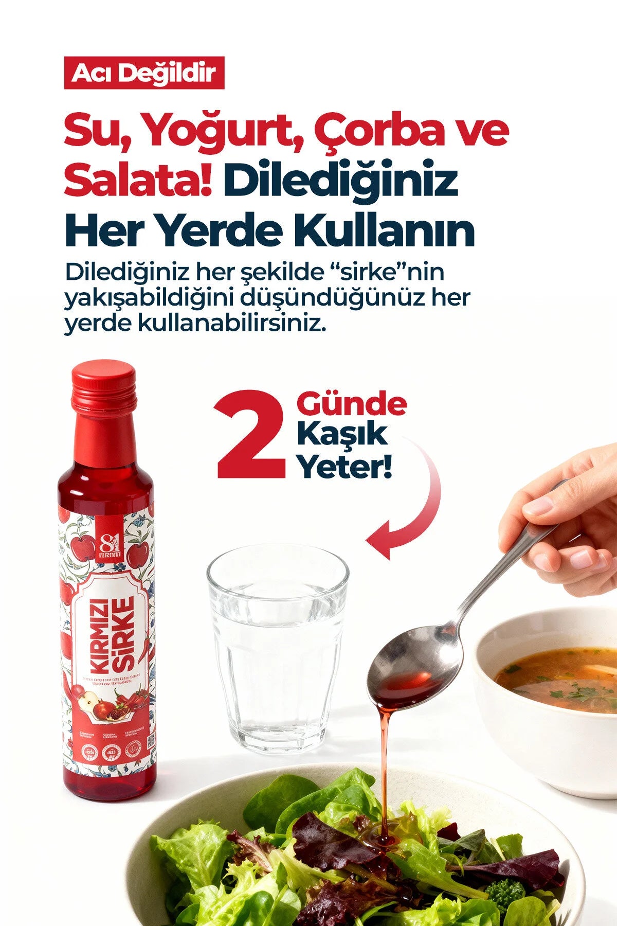 81 İlden Kırmızı Sirke (Roode Azijn)Elma Nar Acı Biber Pancar 250ml