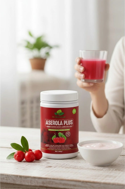 Dr. Natural Acerola Plus Poeder met Acerola Extract - Gemengd Plantenpoeder - 200 g