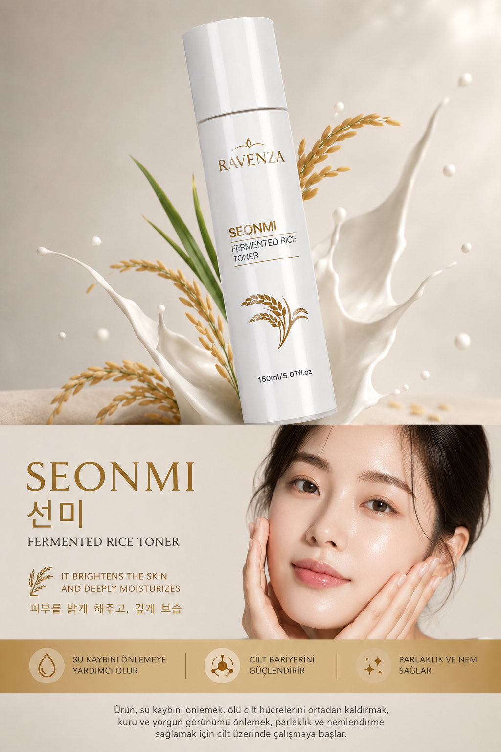 Ravenza Seonmi Fermented Rice Toner 150 ml